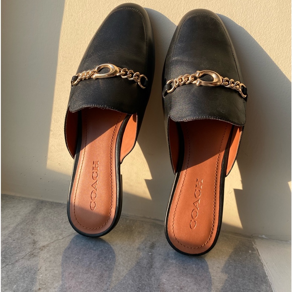 Coach Sofi Slides Womens size 8 black